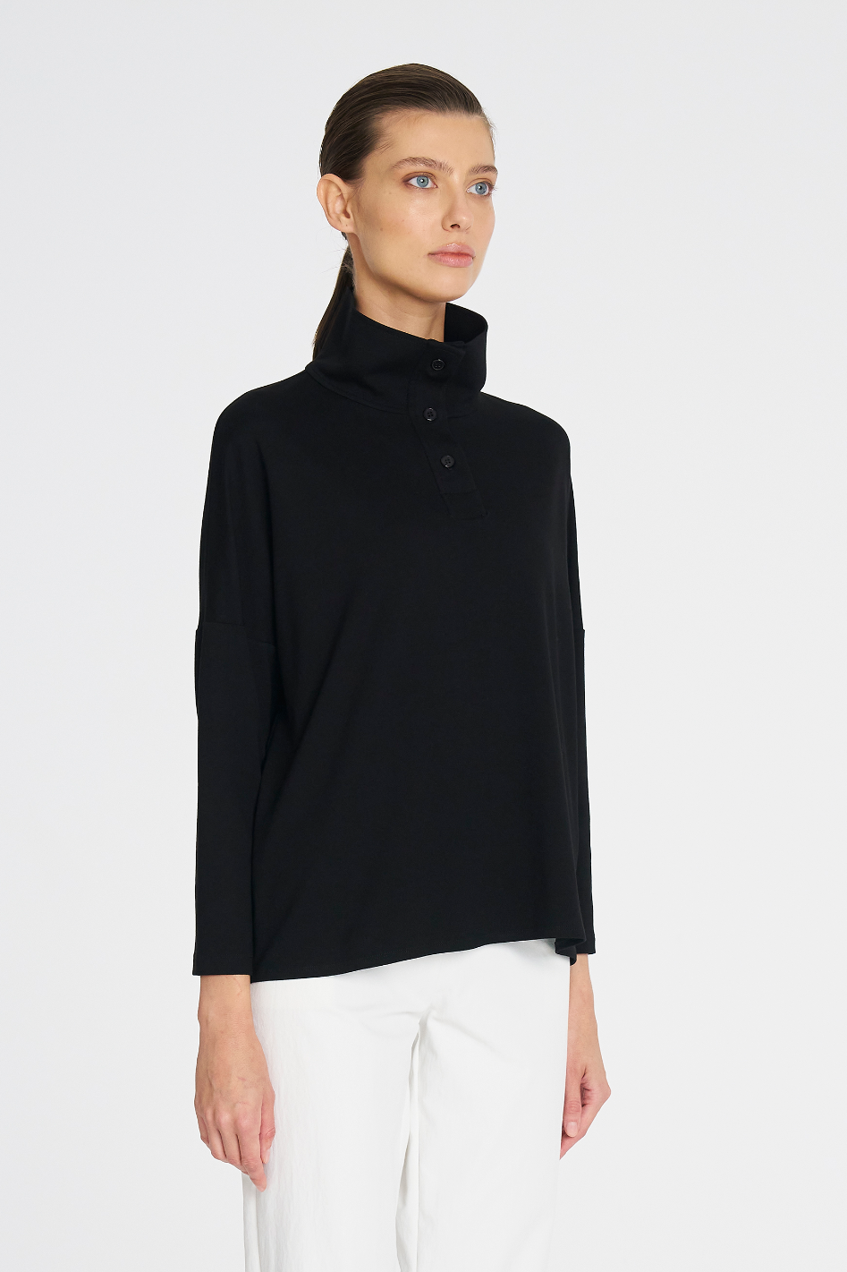 Mela Purdie Tab Sweater Matte Jersey Black