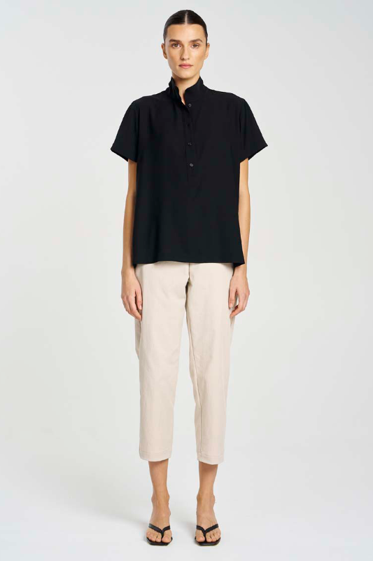 Mela Purdie Tapered Flat Pant | Gravitene | Flax