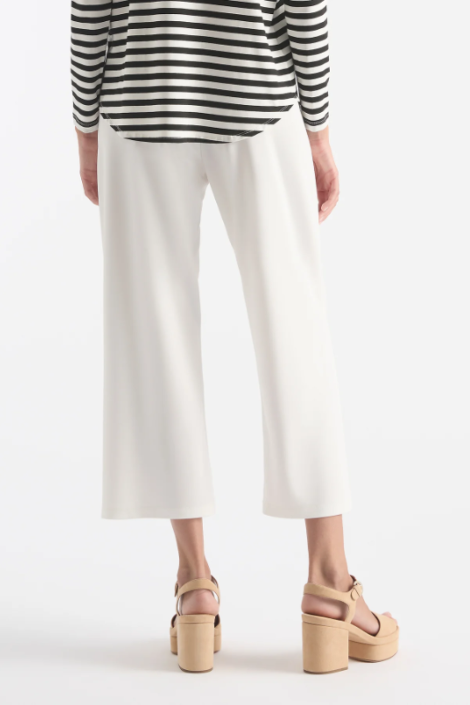 Mela Purdie 3/4 Pant in Cream Powder Knit