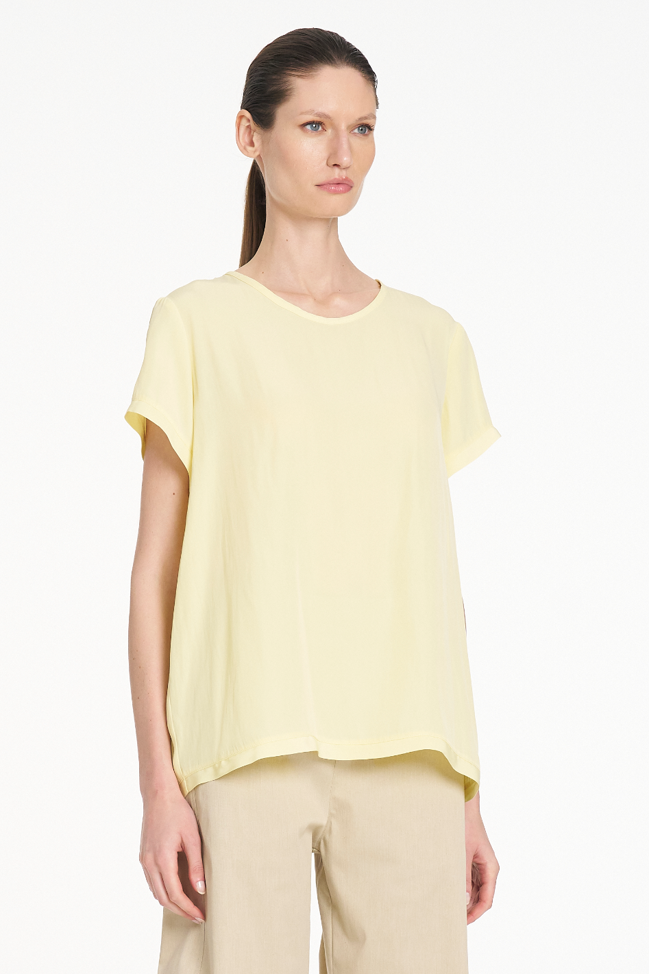 Mela Purdie Travel T in Lemon Mache