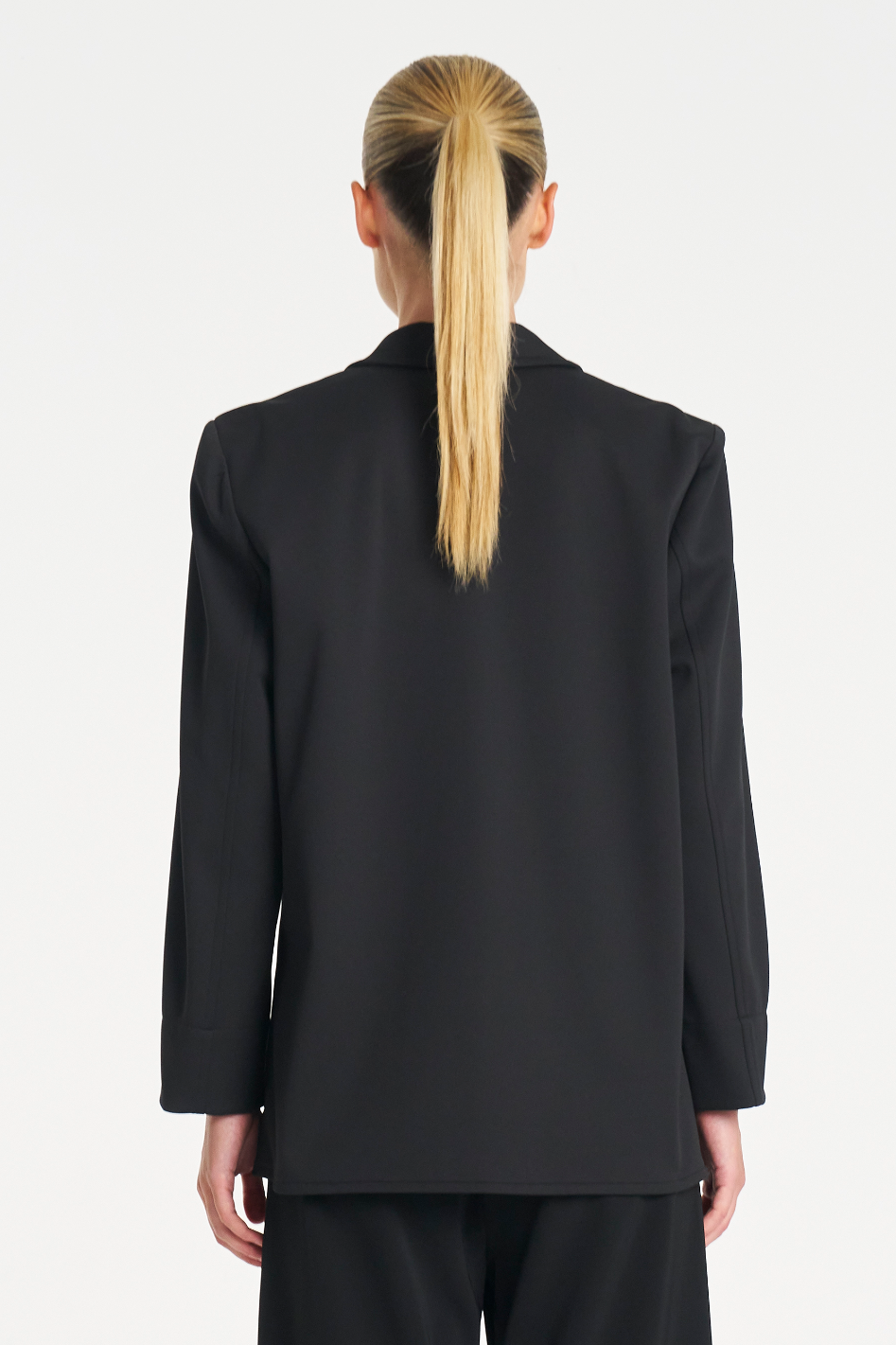 Mela Purdie Utility Blazer in Black Ultra Knit
