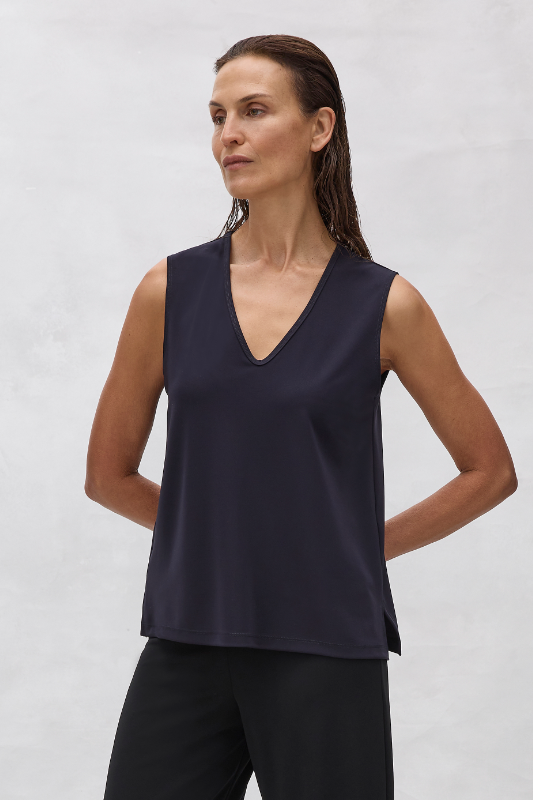 Mela Purdie V Tank | Powder Knit
