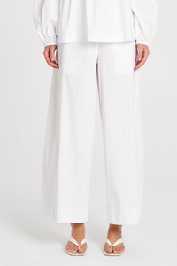 Mela Purdie Wide Cross Pant | Microprene | White