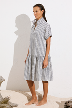 Load image into Gallery viewer, Mela Purdie Zip Botanica Dress | Calico Stripe Popilene
