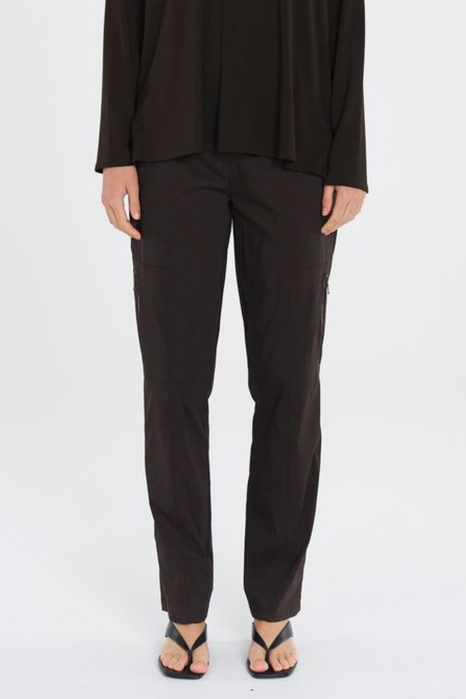 Mela Purdie Zip Cargo in Microprene Fudge