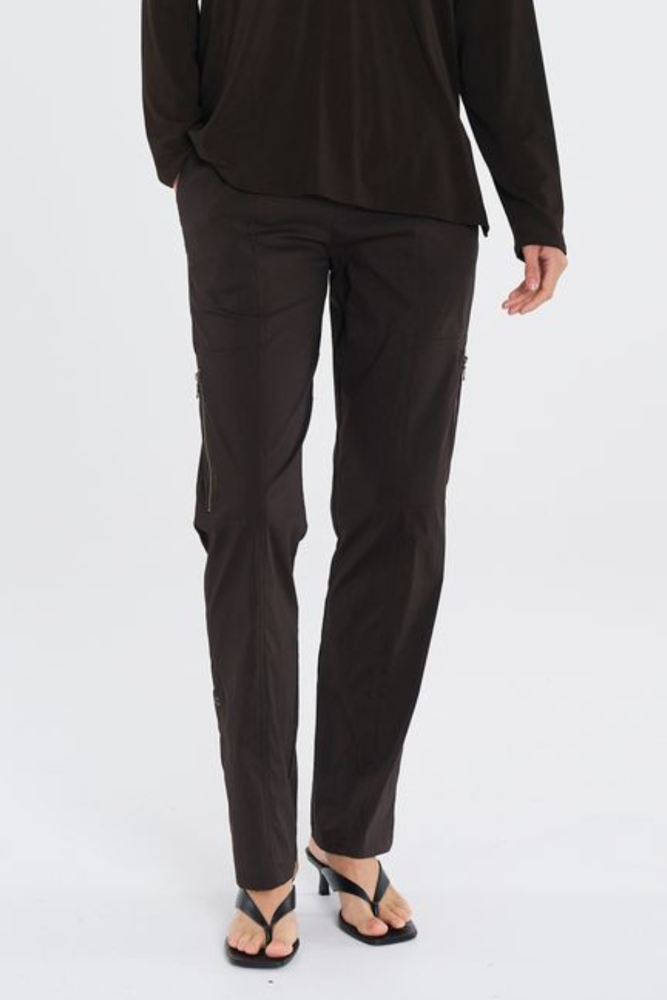 Mela Purdie Zip Cargo in Microprene Fudge
