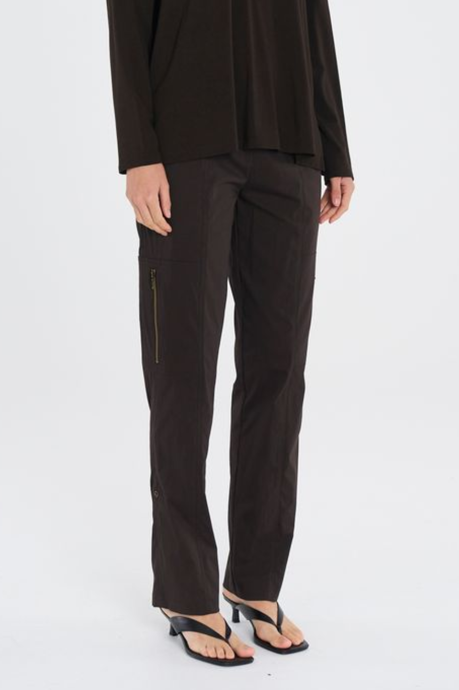 Mela Purdie Zip Cargo in Microprene Fudge