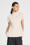 Mela Purdie Zip Front Shell | Cord Knit | Petal