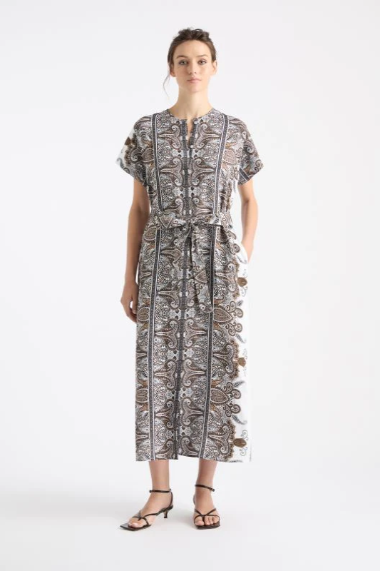 Mela Purdie Shell Dress | Lattice Print Linen