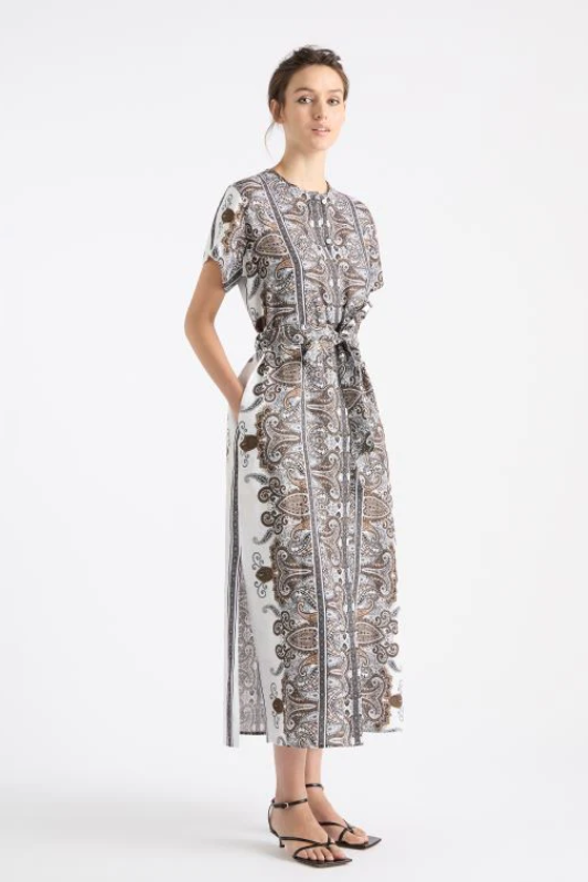 Mela Purdie Shell Dress | Lattice Print Linen
