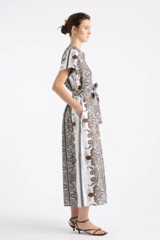 Mela Purdie Shell Dress | Lattice Print Linen