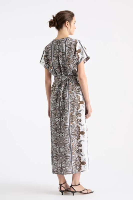 Mela Purdie Shell Dress | Lattice Print Linen