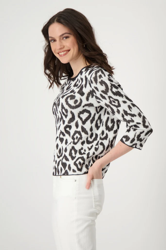 Monari Animal Print Sweater | 409259
