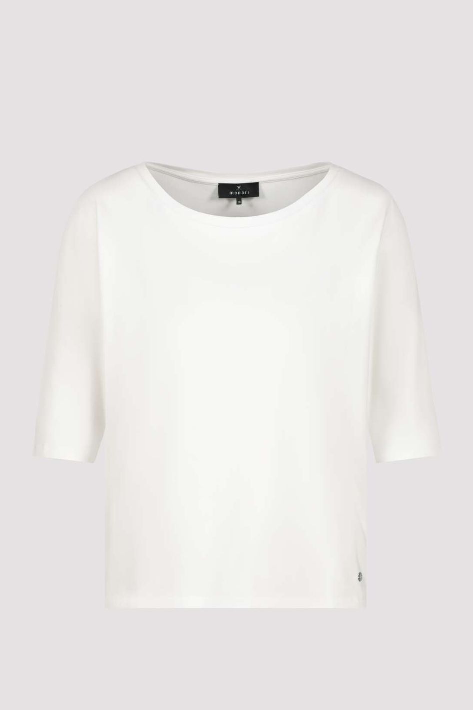 Monari Basic Pima T-Shirt in Off-White