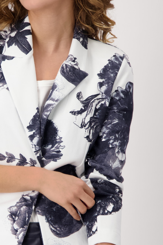 Monari Blazer | Navy Floral Print | 409359