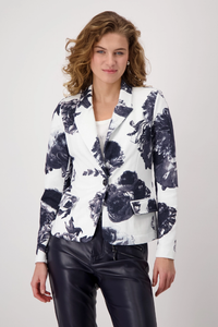 Monari Blazer | Navy Floral Print | 409359