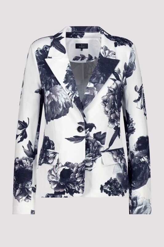 Monari Blazer | Navy Floral Print | 409359