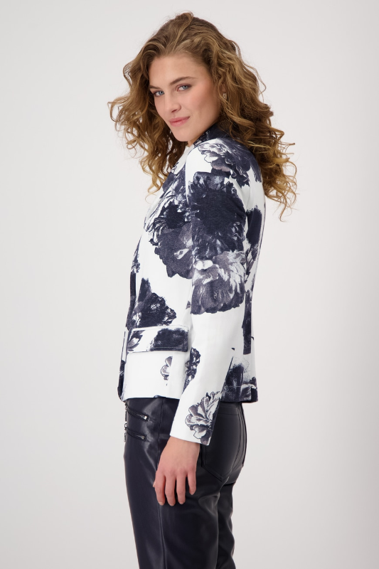 Monari Blazer | Navy Floral Print | 409359