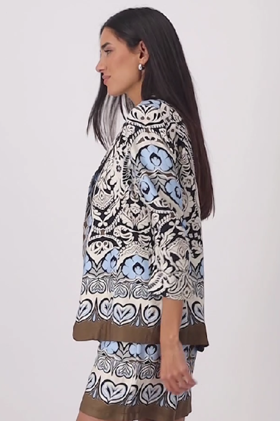 Monari Blazer in Ornament Print 