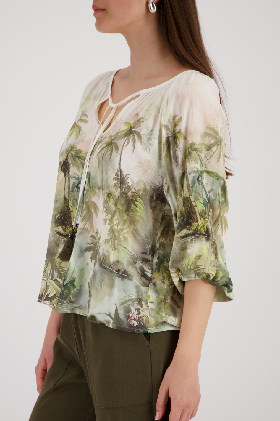 Monari Blouse in Tropical Print