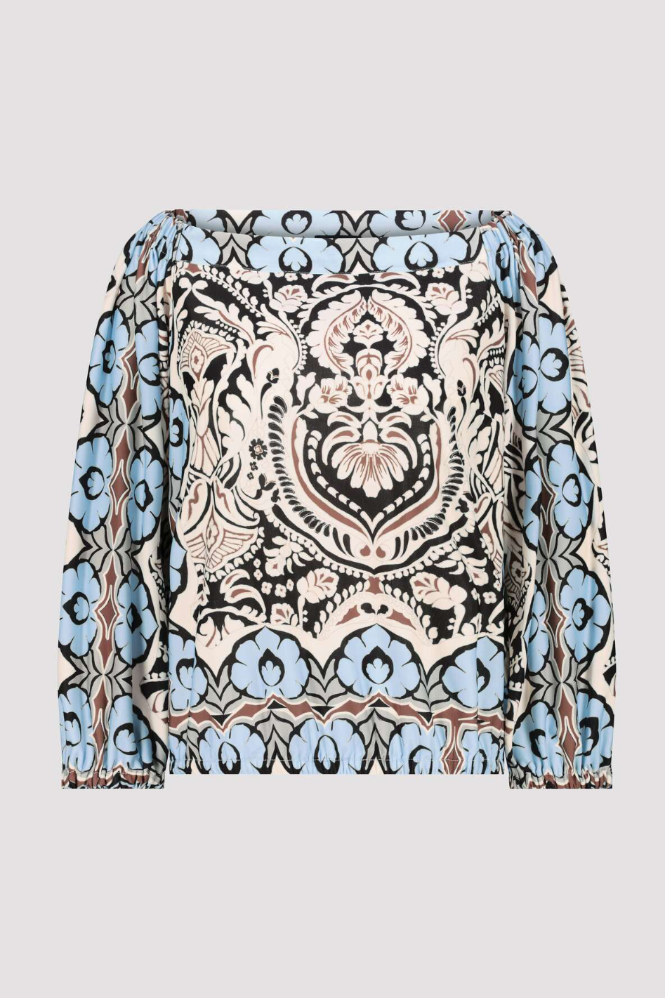 Monari Carmen Blouse in Ornament Print