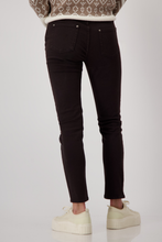 Load image into Gallery viewer, Monari Distressed Jean with Sequin Detail | Espresso | 808301
