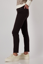 Load image into Gallery viewer, Monari Distressed Jean with Sequin Detail | Espresso | 808301
