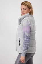 Load image into Gallery viewer, Monari Faux Fur Waistcoat in Chrome
