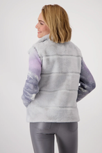 Load image into Gallery viewer, Monari Faux Fur Waistcoat in Chrome
