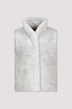 Load image into Gallery viewer, Monari Faux Fur Waistcoat in Chrome
