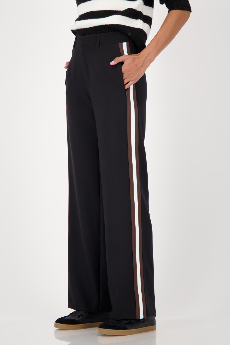 Monari Girdle Stripe Pants 