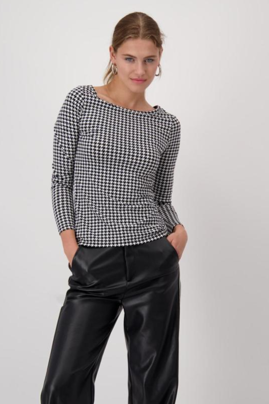 Monari Herringbone Pullover | Black | 808648