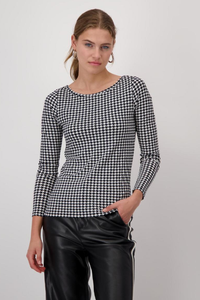 Monari Herringbone Pullover | Black | 808648