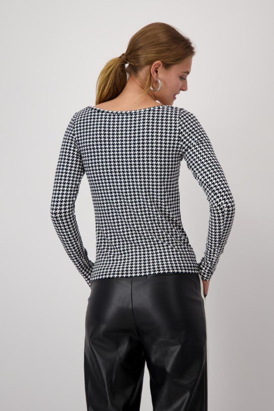 Monari Herringbone Pullover | Black | 808648