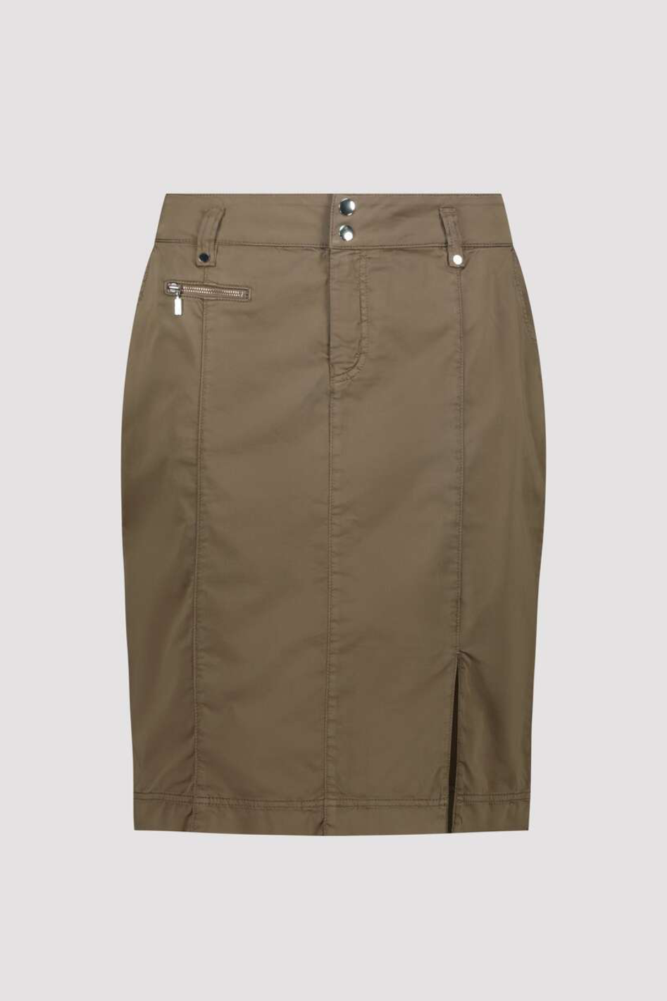 Monari High Waisted Skirt in Olive