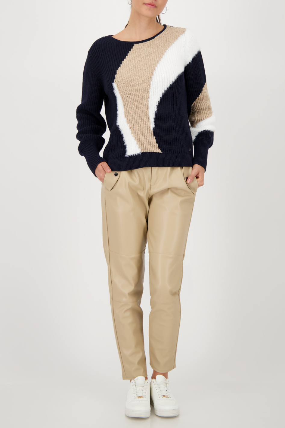 Monari Intarsia Knitted Jumper 