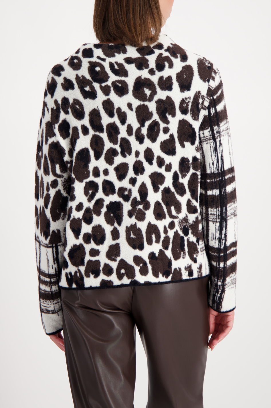 Monari Jacquard Mix Sweater | Animal | 809496