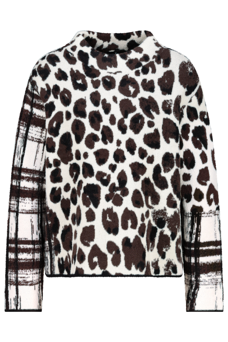 Monari Jacquard Mix Sweater | Animal | 809496