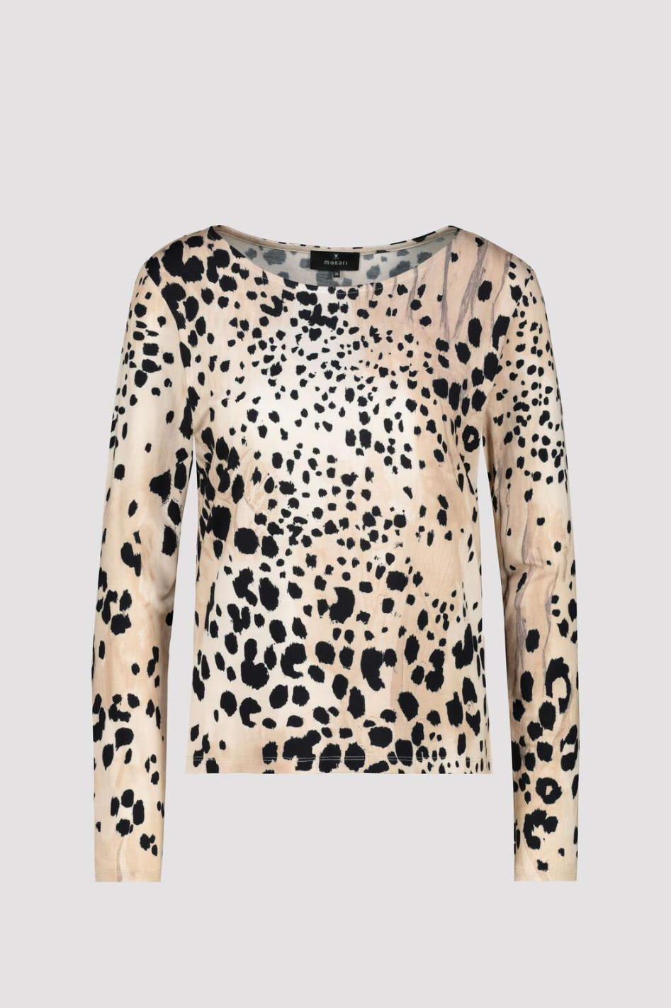 Monari Jersey Long Sleeve Top | Cashmere Pattern | 808739