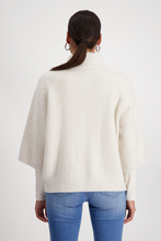 Load image into Gallery viewer, Monari Knitted Cape with Pockets | Marshmallow | 808380

