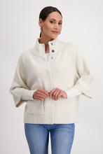 Load image into Gallery viewer, Monari Knitted Cape with Pockets | Marshmallow | 808380
