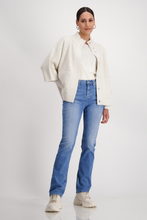 Load image into Gallery viewer, Monari Knitted Cape with Pockets | Marshmallow | 808380
