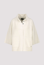 Load image into Gallery viewer, Monari Knitted Cape with Pockets | Marshmallow | 808380
