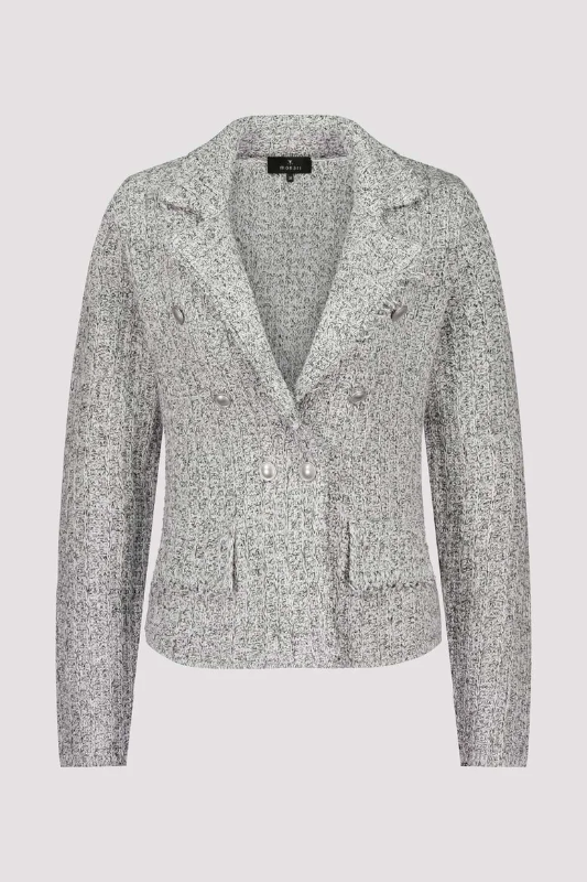 Monari Knitted Jacket | Chrome 808697