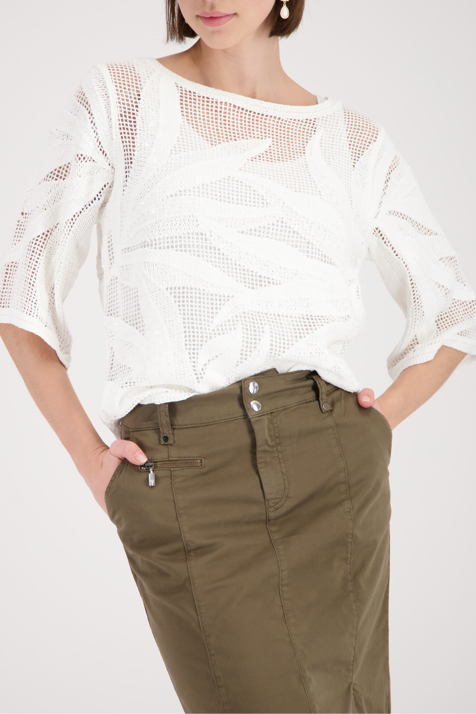 Monari Knitted Jumper Cornelly Pattern