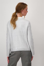 Load image into Gallery viewer, Monari Knitted Jumper with Lacquer Print in Chalk
