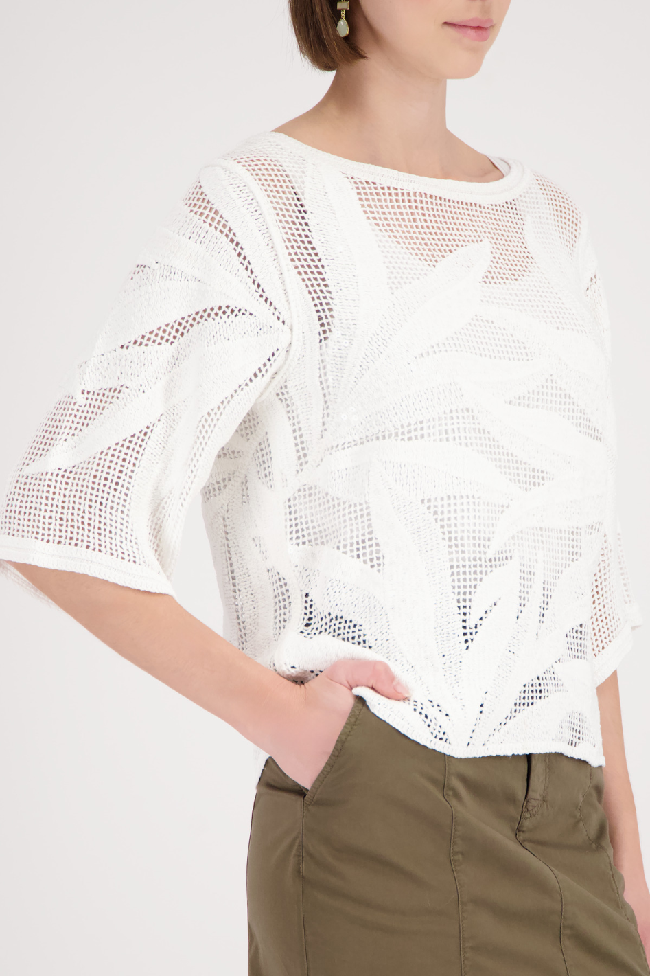 Monari Knitted Jumper Cornelly Pattern