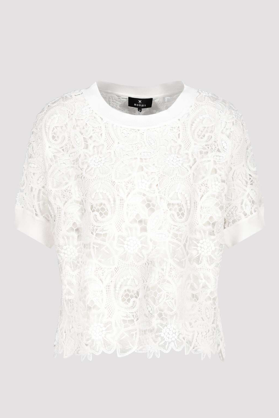 Monari Lace Tee in Cream