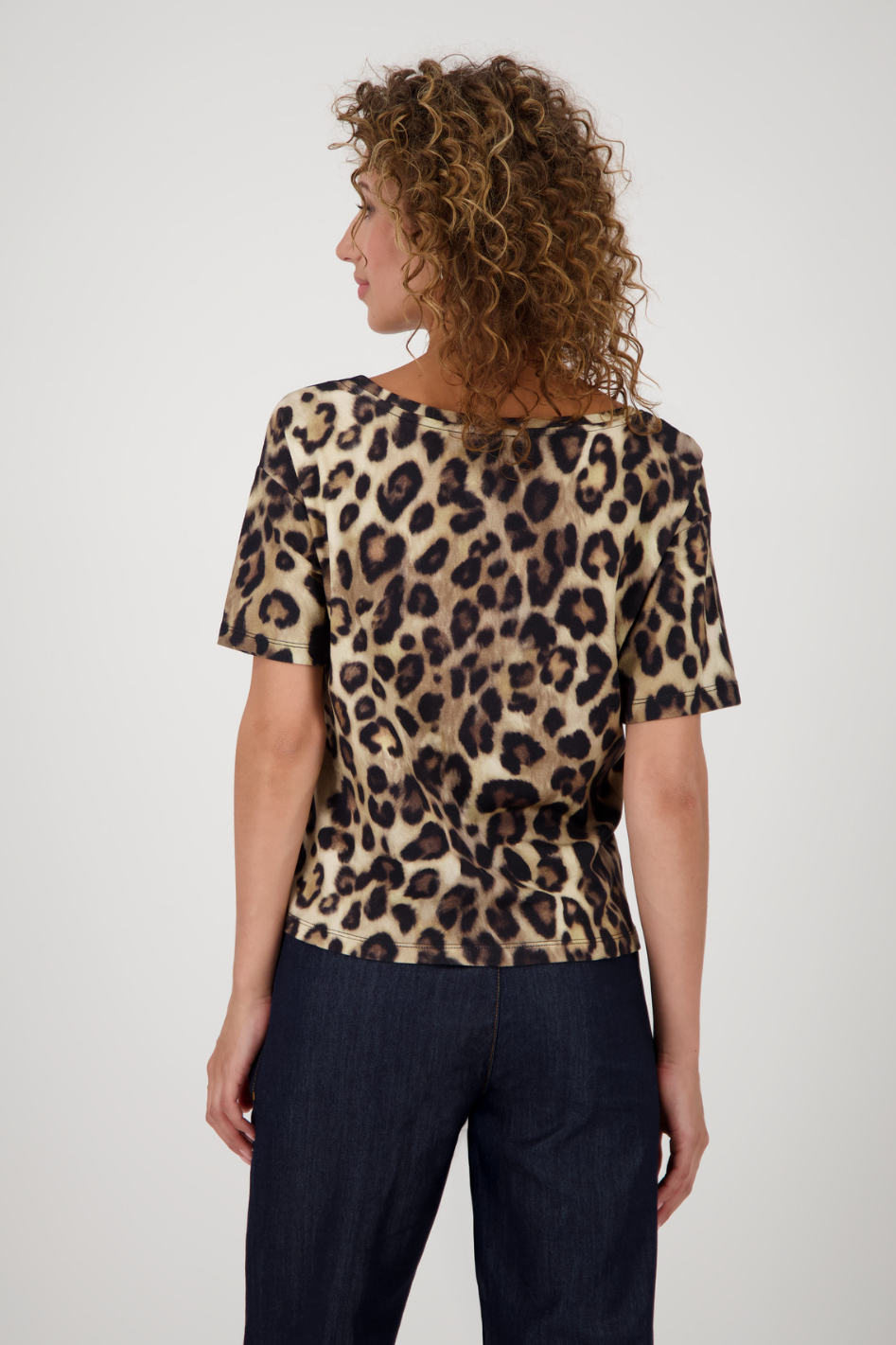 Monari T-Shirt | Leopard Print | Cinnamon | 808885MNR