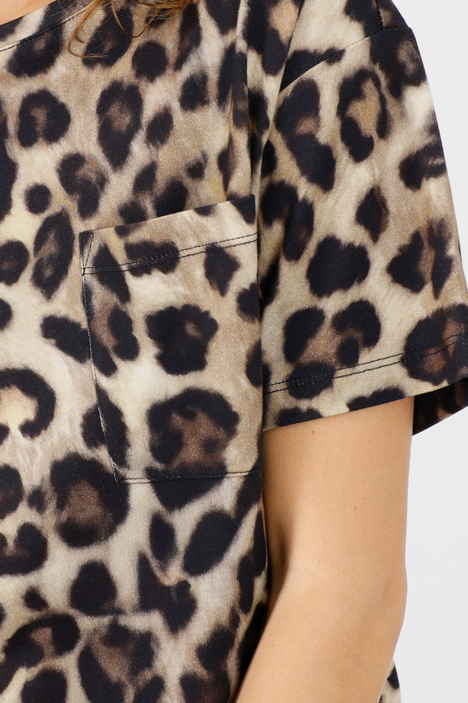 Monari T-Shirt | Leopard Print | Cinnamon | 808885MNR